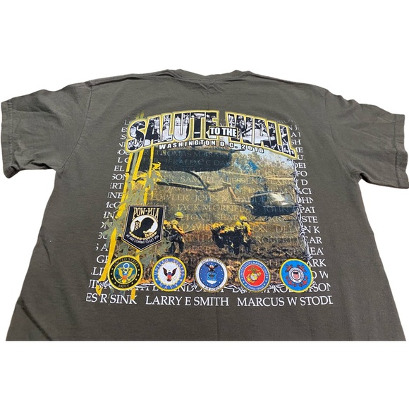 Vintage Motorcycle/Rolling Thunder XXIX and Veterans Salute SS Tee - Picture 3 of 4